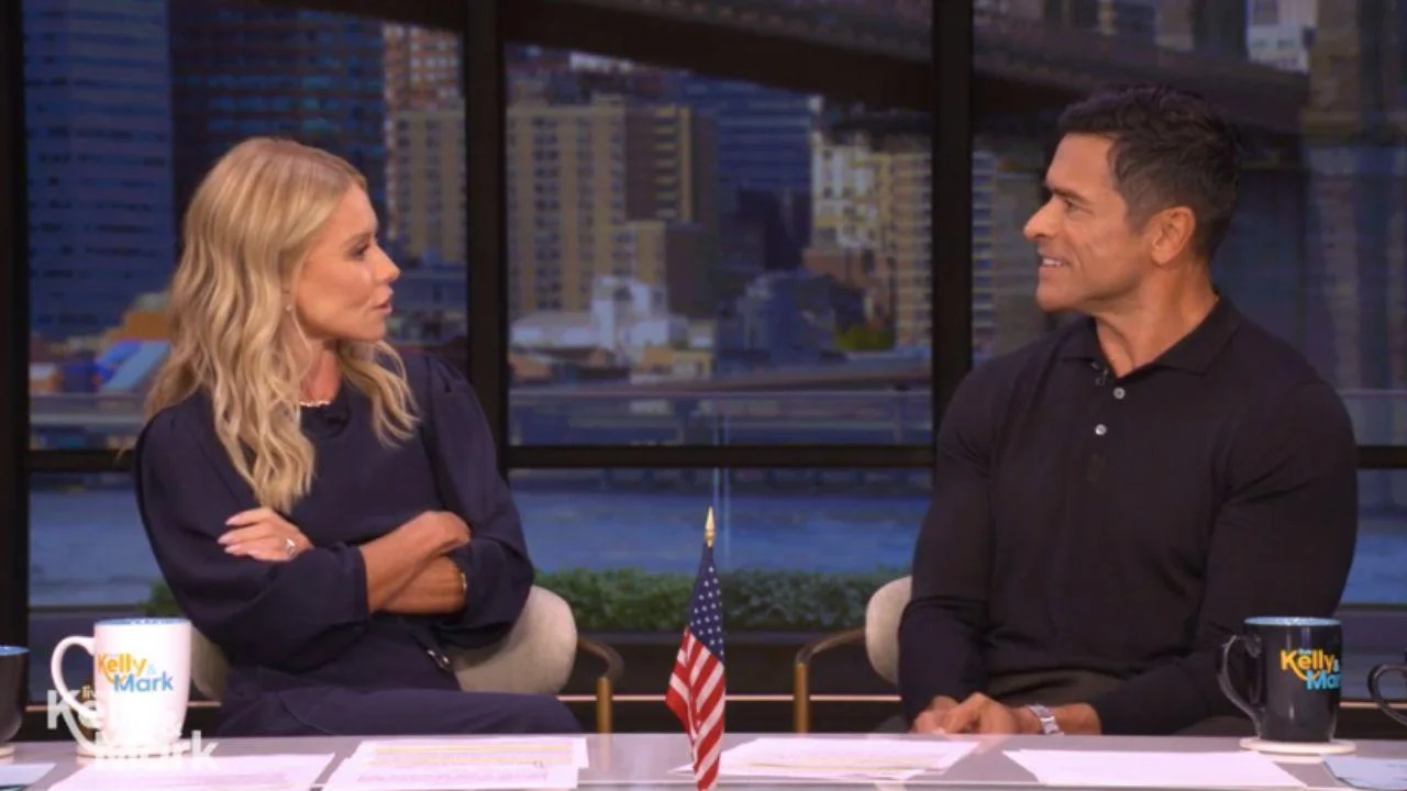 Image of Kelly Ripa called Mark Consuelos a 'nepo dad.'