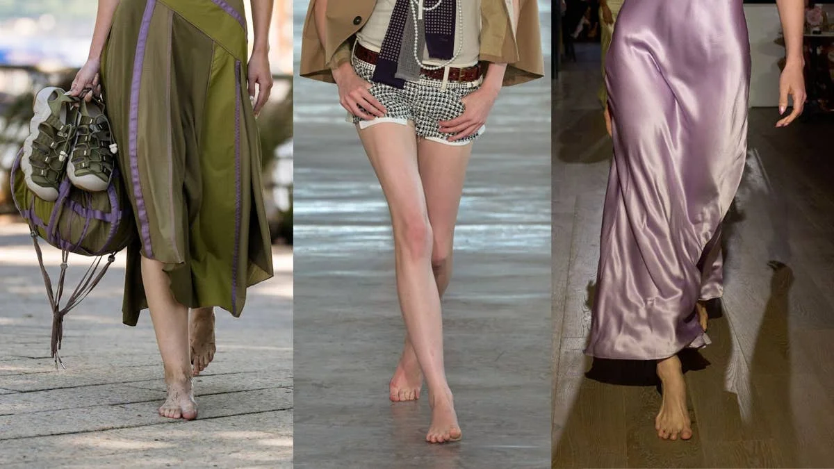 New York Fashion Week Sees Barefoot Models Amid Footwear Mishaps